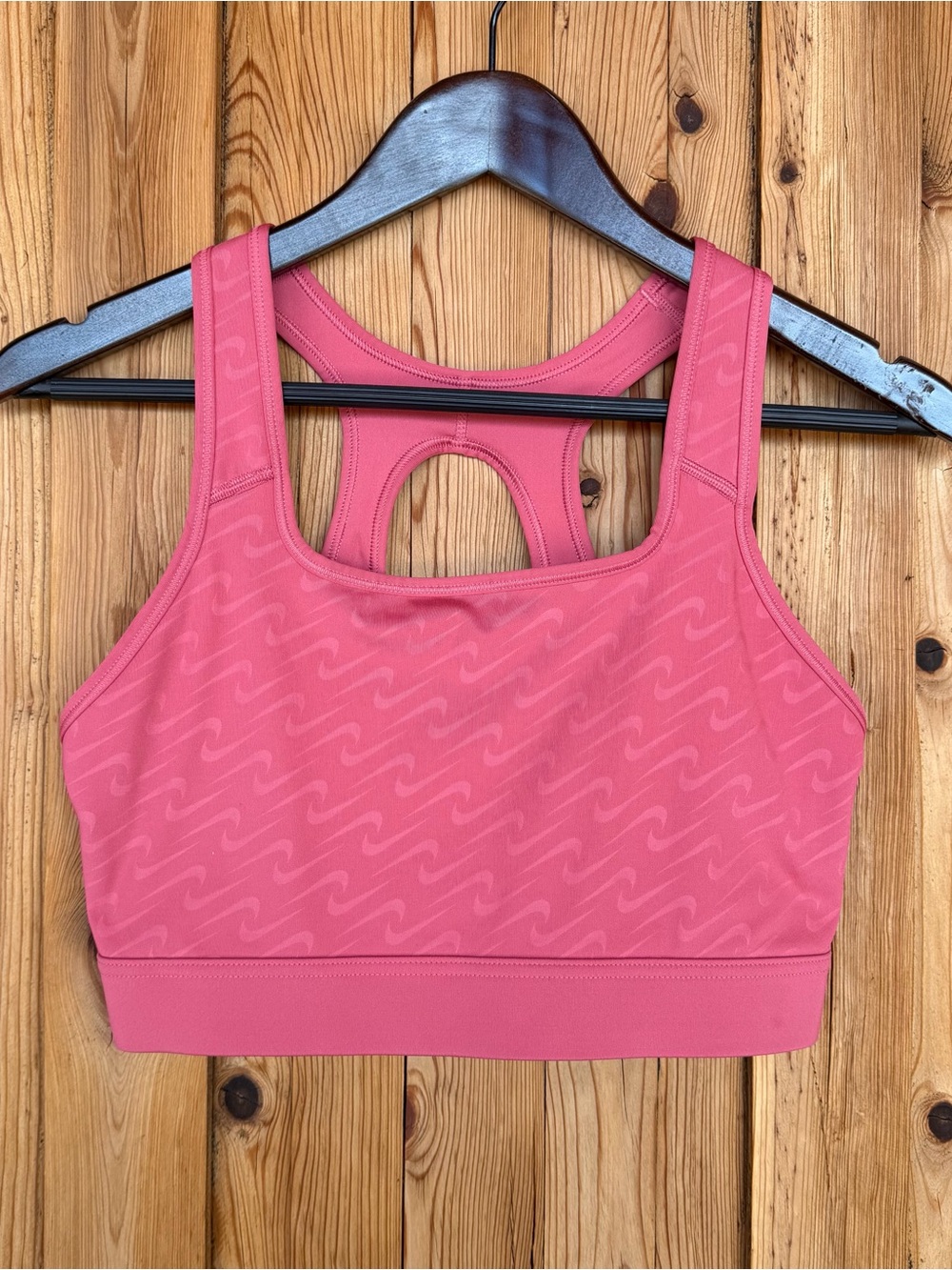 Nike Dri-FIT Swoosh Icon Clash Sports Bra "Archaeo Pink" Size Large